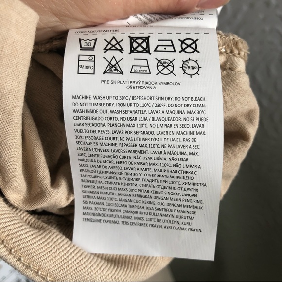 BNWT Mango Sienna Flare Cropped High Waisted Jeans in Light Beige Women's 10 - Picture 11 of 16